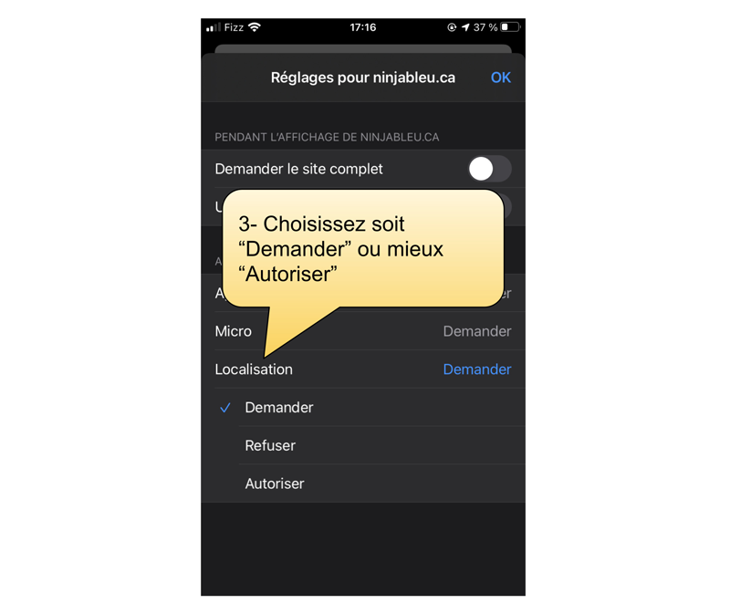 Localisation iOS étape #2